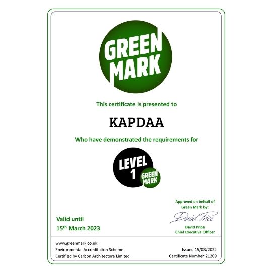 We Have Been Certified!!! - GREEN MARK LEVEL 1