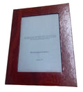 Sustainable Picture Frame - Red Leather