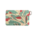 Green Floral Card Wallet