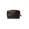 Dark Brown Leather Pouch Back