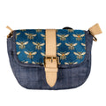 Bum Bag - Blue and Beige Bees