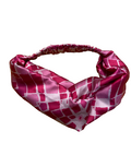 Eco Friendly Headband - pink squares