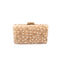Evening Box Clutch - Hand Embroidered Pearl and White Velvet Sling