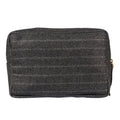 Fabric Pouch - Grey, White, Brown Toiletry Bag