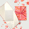 Sustainable Greeting Cards - White, Black and Red Geometric Print