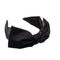 Hairband with Dual Colour And Single Bow - Black, White and Blue