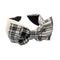 Hairband with Three Bows - Black And White Checks