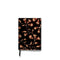 Sustainable A5 Classic Journal - Rust Floral Pattern on Black