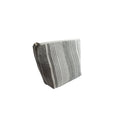 Grey Fabric Pouch Sideview