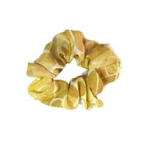 Yellow and White Scrunchy