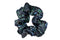 Sustainable Scrunchy - White, Green And Blue on Black