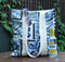 Sustainable Tote Bags - Shopper Bag - Blue, White and Black Currency Print